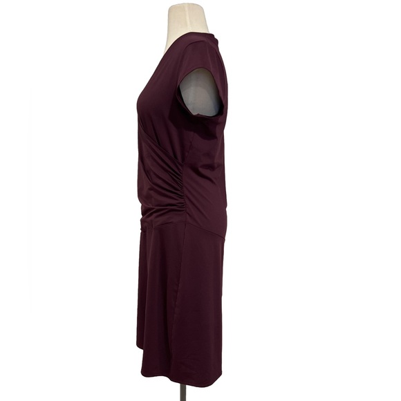 Athletica Nector faux Wrap Dress -Plum - Picture 3 of 7